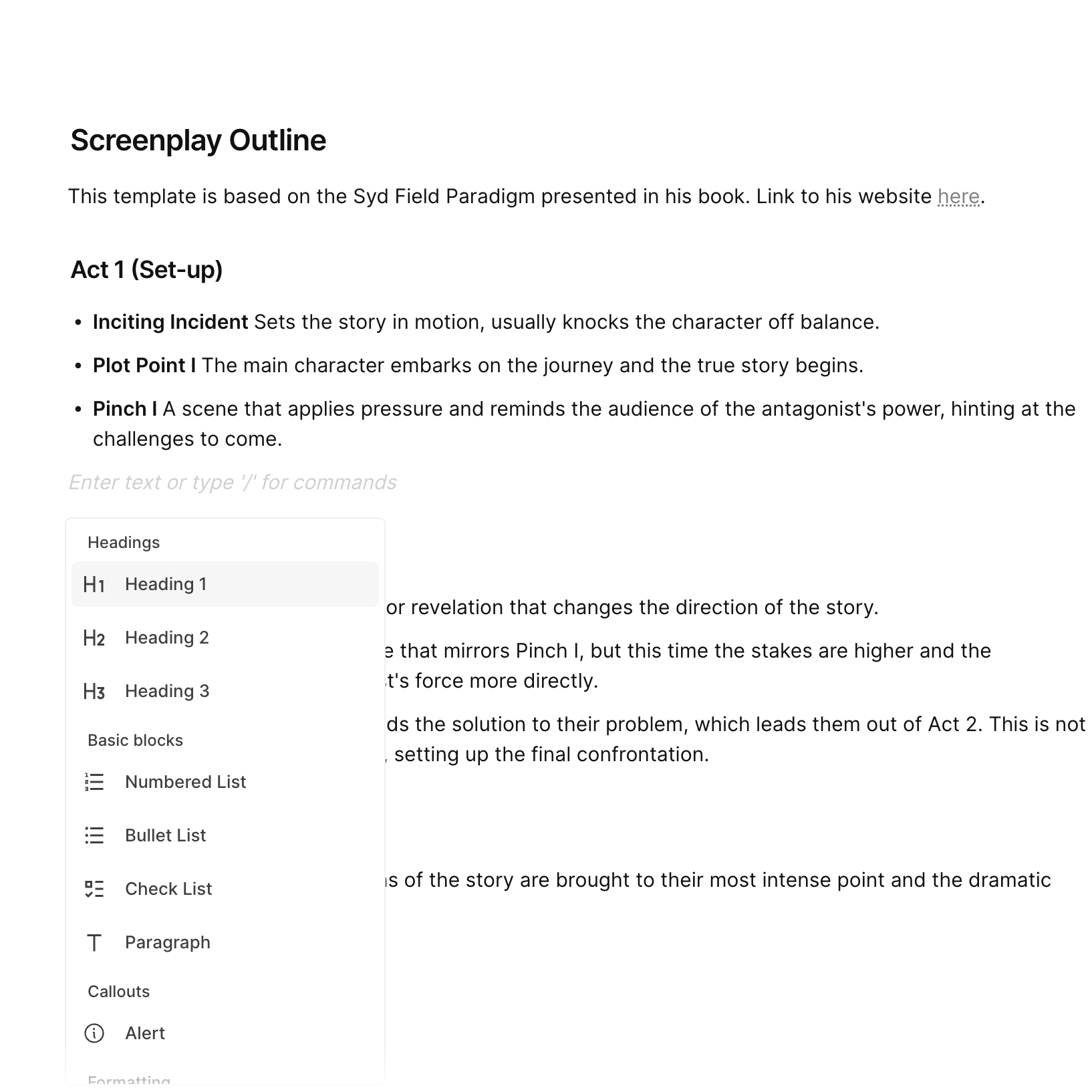 Scriptor text editor interface showing story development tools and writing workspace